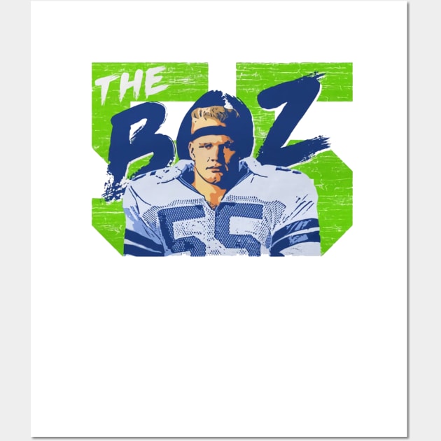 Brian Bosworth Seattle Number Wall Art by Buya_Hamkac